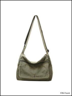 Canvas Messenger Bag Crossbody Shoulder Satchel Tote with Pockets